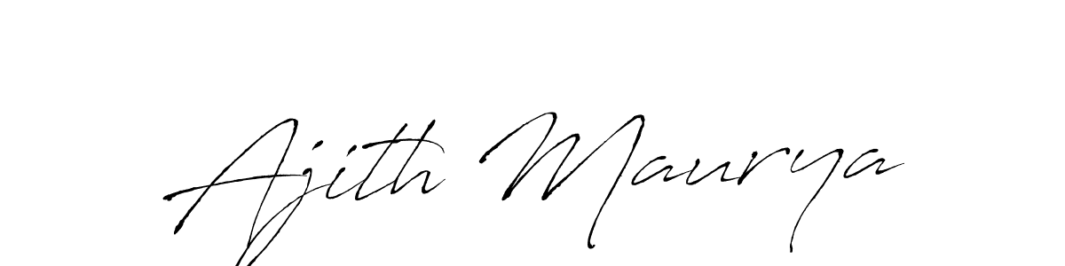 Create a beautiful signature design for name Ajith Maurya. With this signature (Antro_Vectra) fonts, you can make a handwritten signature for free. Ajith Maurya signature style 6 images and pictures png