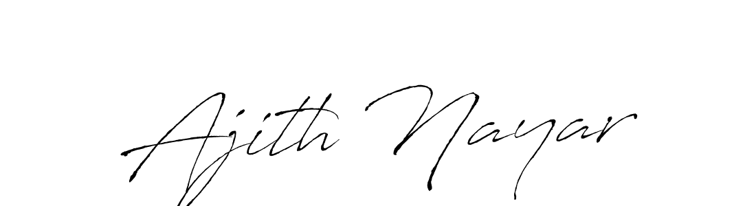 The best way (Antro_Vectra) to make a short signature is to pick only two or three words in your name. The name Ajith Nayar include a total of six letters. For converting this name. Ajith Nayar signature style 6 images and pictures png