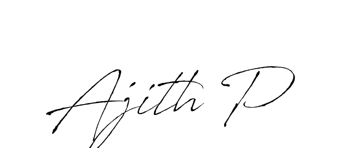 The best way (Antro_Vectra) to make a short signature is to pick only two or three words in your name. The name Ajith P include a total of six letters. For converting this name. Ajith P signature style 6 images and pictures png