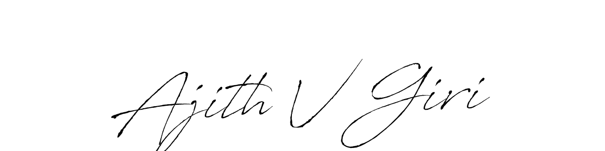 Make a beautiful signature design for name Ajith V Giri. Use this online signature maker to create a handwritten signature for free. Ajith V Giri signature style 6 images and pictures png