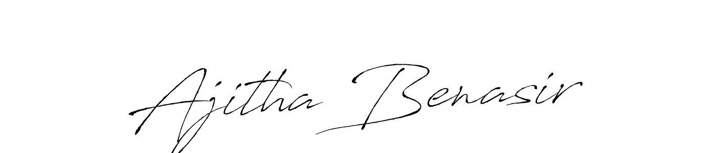 Similarly Antro_Vectra is the best handwritten signature design. Signature creator online .You can use it as an online autograph creator for name Ajitha Benasir. Ajitha Benasir signature style 6 images and pictures png