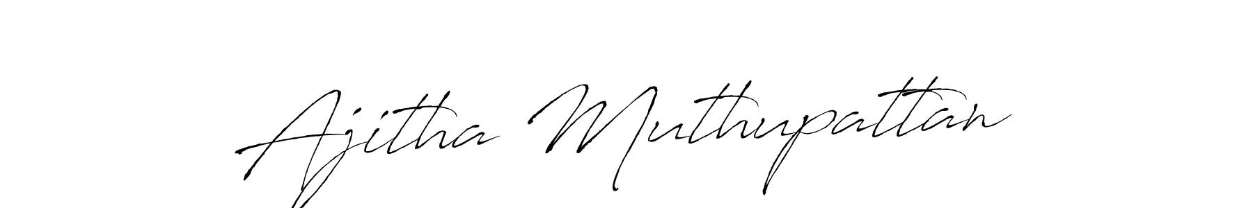 The best way (Antro_Vectra) to make a short signature is to pick only two or three words in your name. The name Ajitha Muthupattan include a total of six letters. For converting this name. Ajitha Muthupattan signature style 6 images and pictures png