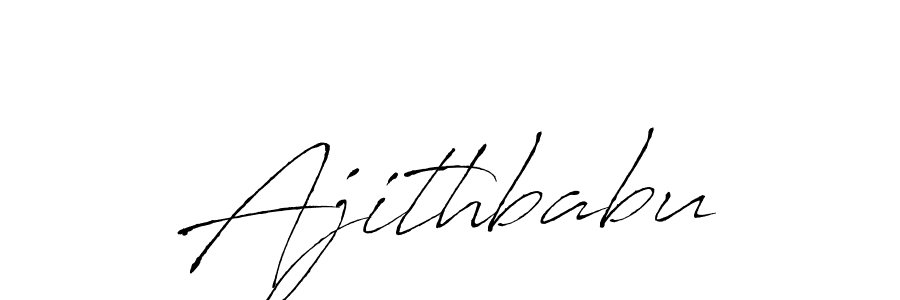 How to make Ajithbabu signature? Antro_Vectra is a professional autograph style. Create handwritten signature for Ajithbabu name. Ajithbabu signature style 6 images and pictures png