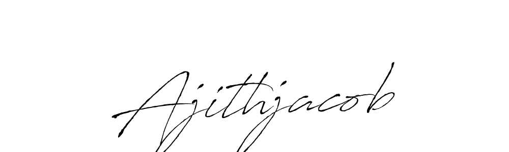 Use a signature maker to create a handwritten signature online. With this signature software, you can design (Antro_Vectra) your own signature for name Ajithjacob. Ajithjacob signature style 6 images and pictures png
