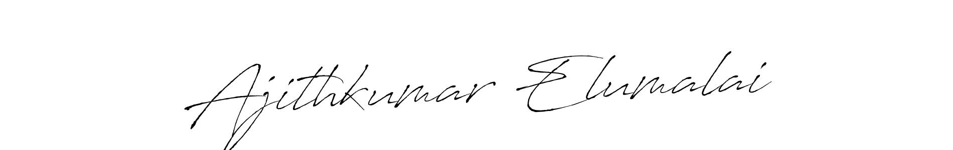 Make a short Ajithkumar Elumalai signature style. Manage your documents anywhere anytime using Antro_Vectra. Create and add eSignatures, submit forms, share and send files easily. Ajithkumar Elumalai signature style 6 images and pictures png