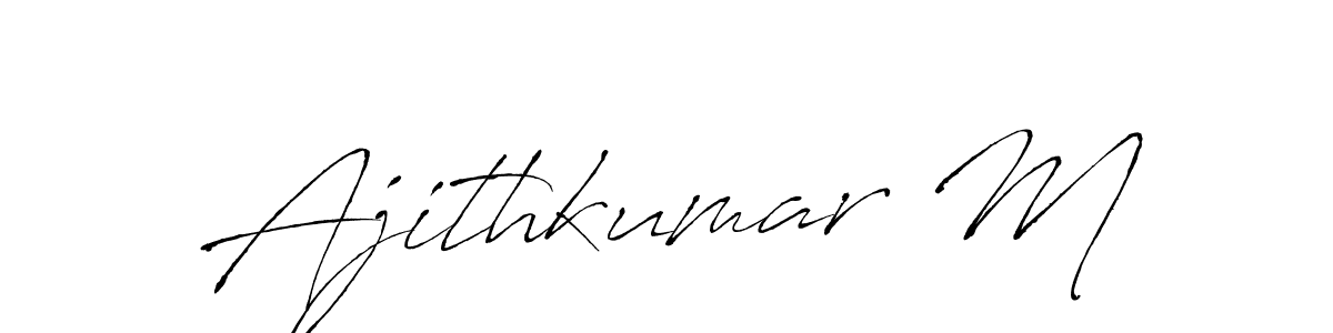 Design your own signature with our free online signature maker. With this signature software, you can create a handwritten (Antro_Vectra) signature for name Ajithkumar M. Ajithkumar M signature style 6 images and pictures png