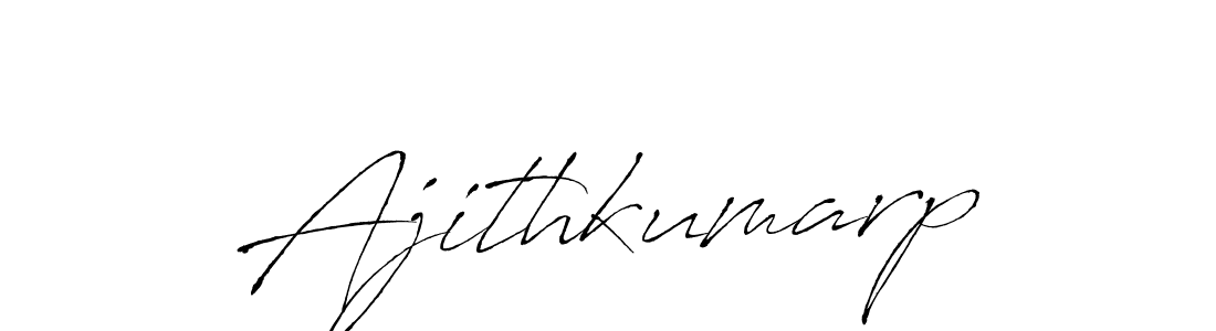 Make a beautiful signature design for name Ajithkumarp. With this signature (Antro_Vectra) style, you can create a handwritten signature for free. Ajithkumarp signature style 6 images and pictures png