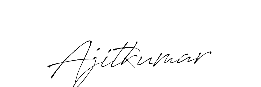 Design your own signature with our free online signature maker. With this signature software, you can create a handwritten (Antro_Vectra) signature for name Ajitkumar. Ajitkumar signature style 6 images and pictures png