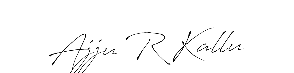 Also You can easily find your signature by using the search form. We will create Ajju R Kallu name handwritten signature images for you free of cost using Antro_Vectra sign style. Ajju R Kallu signature style 6 images and pictures png