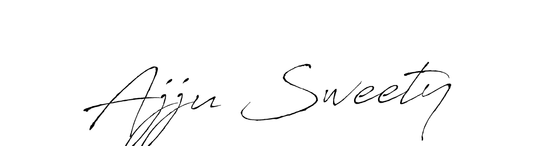 Create a beautiful signature design for name Ajju Sweety. With this signature (Antro_Vectra) fonts, you can make a handwritten signature for free. Ajju Sweety signature style 6 images and pictures png