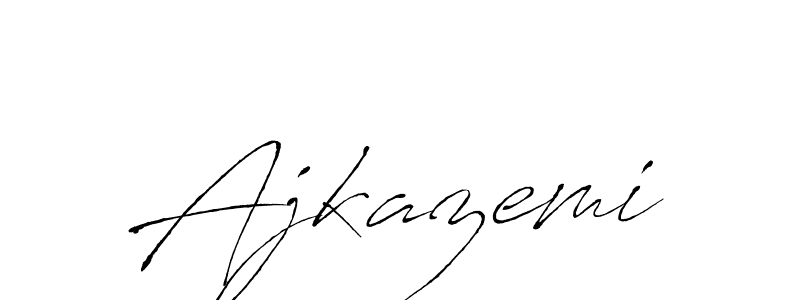 Also we have Ajkazemi name is the best signature style. Create professional handwritten signature collection using Antro_Vectra autograph style. Ajkazemi signature style 6 images and pictures png