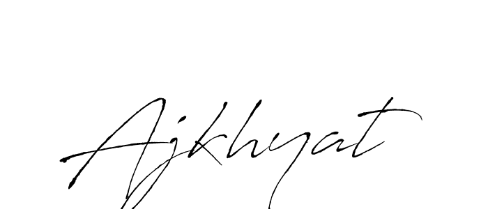 Create a beautiful signature design for name Ajkhyat. With this signature (Antro_Vectra) fonts, you can make a handwritten signature for free. Ajkhyat signature style 6 images and pictures png