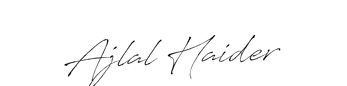 Make a beautiful signature design for name Ajlal Haider. With this signature (Antro_Vectra) style, you can create a handwritten signature for free. Ajlal Haider signature style 6 images and pictures png