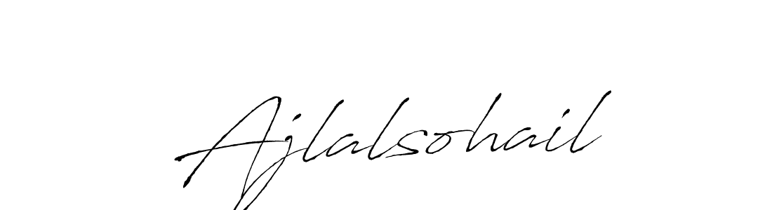 Make a beautiful signature design for name Ajlalsohail. With this signature (Antro_Vectra) style, you can create a handwritten signature for free. Ajlalsohail signature style 6 images and pictures png