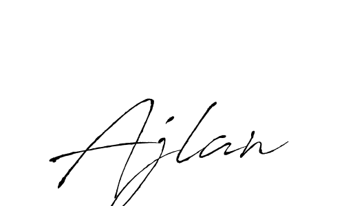 How to make Ajlan signature? Antro_Vectra is a professional autograph style. Create handwritten signature for Ajlan name. Ajlan signature style 6 images and pictures png