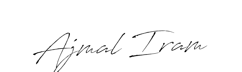 Ajmal Iram stylish signature style. Best Handwritten Sign (Antro_Vectra) for my name. Handwritten Signature Collection Ideas for my name Ajmal Iram. Ajmal Iram signature style 6 images and pictures png