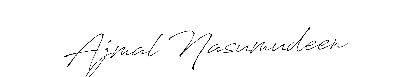 Ajmal Nasumudeen stylish signature style. Best Handwritten Sign (Antro_Vectra) for my name. Handwritten Signature Collection Ideas for my name Ajmal Nasumudeen. Ajmal Nasumudeen signature style 6 images and pictures png