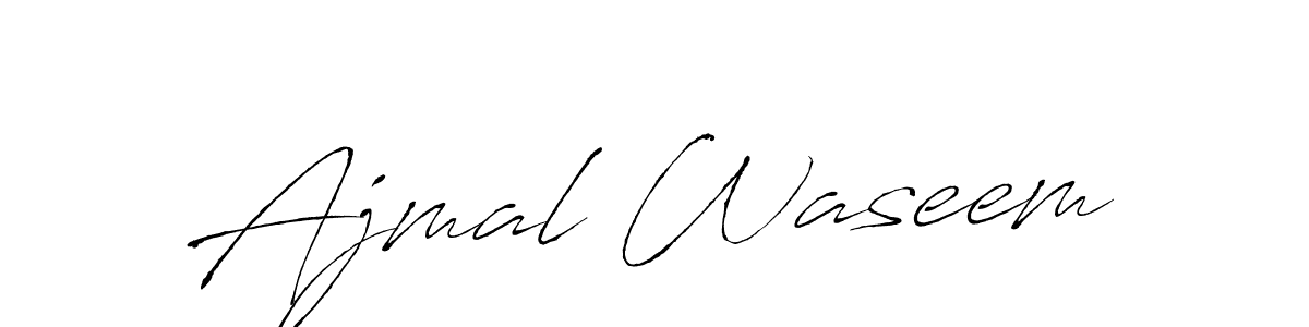 Use a signature maker to create a handwritten signature online. With this signature software, you can design (Antro_Vectra) your own signature for name Ajmal Waseem. Ajmal Waseem signature style 6 images and pictures png