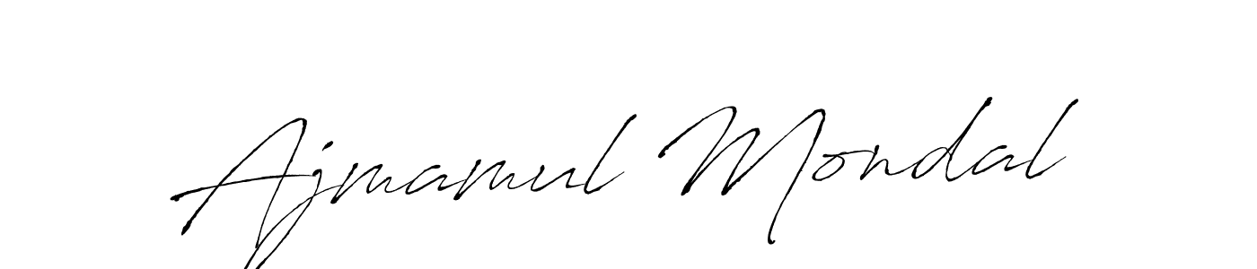 Ajmamul Mondal stylish signature style. Best Handwritten Sign (Antro_Vectra) for my name. Handwritten Signature Collection Ideas for my name Ajmamul Mondal. Ajmamul Mondal signature style 6 images and pictures png