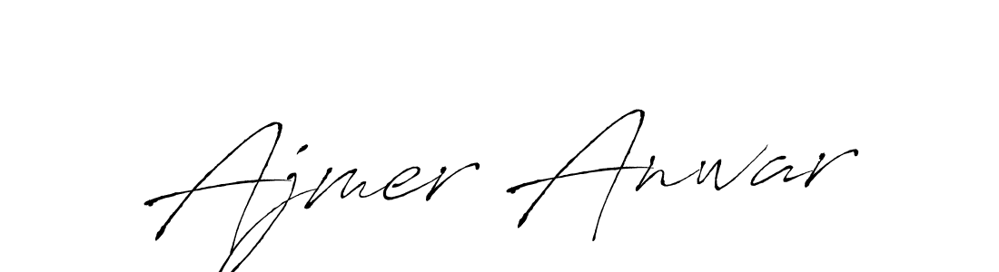 This is the best signature style for the Ajmer Anwar name. Also you like these signature font (Antro_Vectra). Mix name signature. Ajmer Anwar signature style 6 images and pictures png
