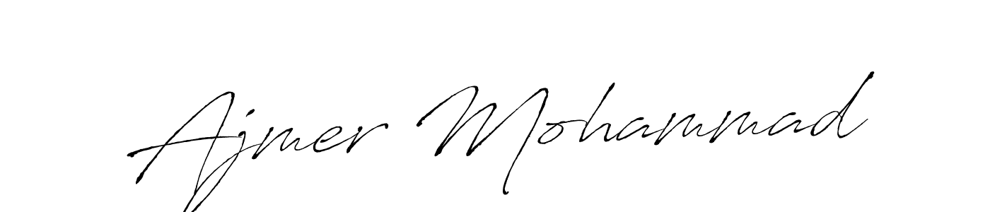 Also we have Ajmer Mohammad name is the best signature style. Create professional handwritten signature collection using Antro_Vectra autograph style. Ajmer Mohammad signature style 6 images and pictures png