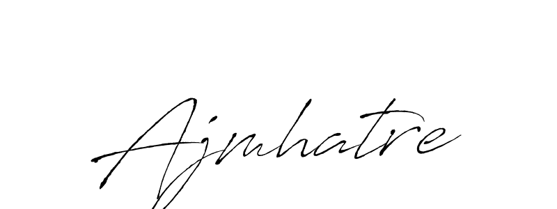 How to make Ajmhatre name signature. Use Antro_Vectra style for creating short signs online. This is the latest handwritten sign. Ajmhatre signature style 6 images and pictures png