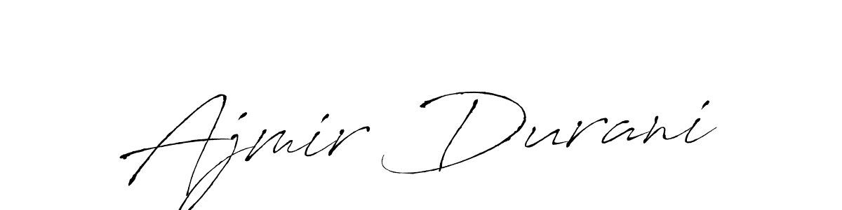 Use a signature maker to create a handwritten signature online. With this signature software, you can design (Antro_Vectra) your own signature for name Ajmir Durani. Ajmir Durani signature style 6 images and pictures png