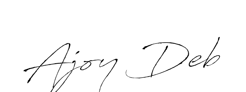 Design your own signature with our free online signature maker. With this signature software, you can create a handwritten (Antro_Vectra) signature for name Ajoy Deb. Ajoy Deb signature style 6 images and pictures png