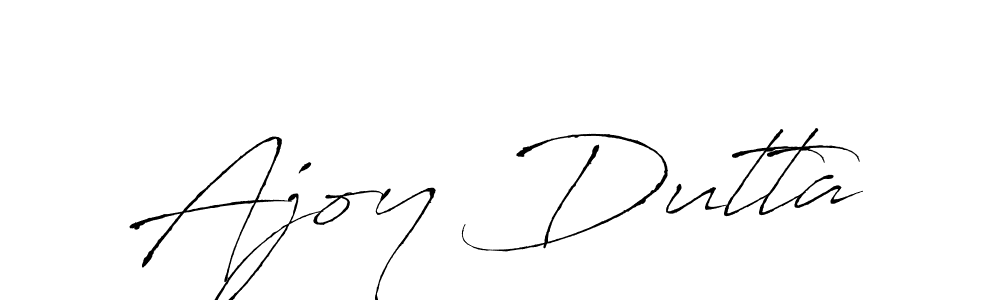 How to make Ajoy Dutta name signature. Use Antro_Vectra style for creating short signs online. This is the latest handwritten sign. Ajoy Dutta signature style 6 images and pictures png