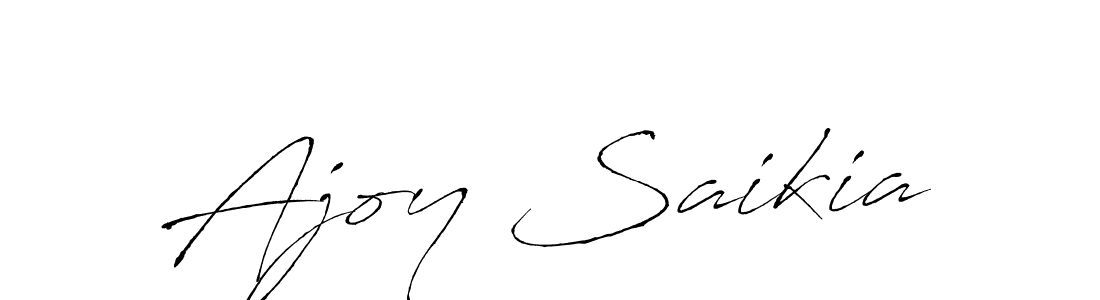 Make a beautiful signature design for name Ajoy Saikia. With this signature (Antro_Vectra) style, you can create a handwritten signature for free. Ajoy Saikia signature style 6 images and pictures png