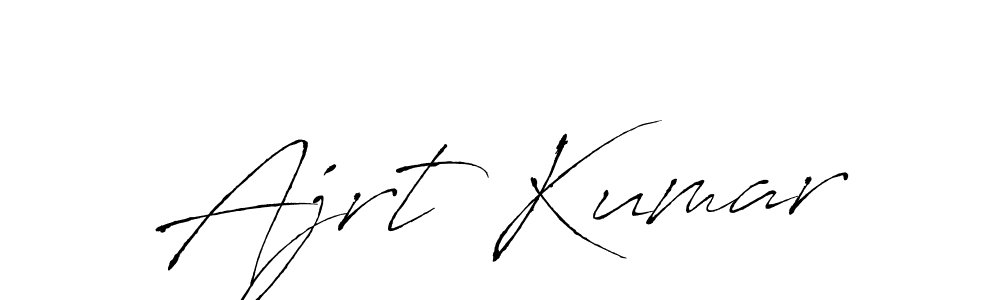 Create a beautiful signature design for name Ajrt Kumar. With this signature (Antro_Vectra) fonts, you can make a handwritten signature for free. Ajrt Kumar signature style 6 images and pictures png