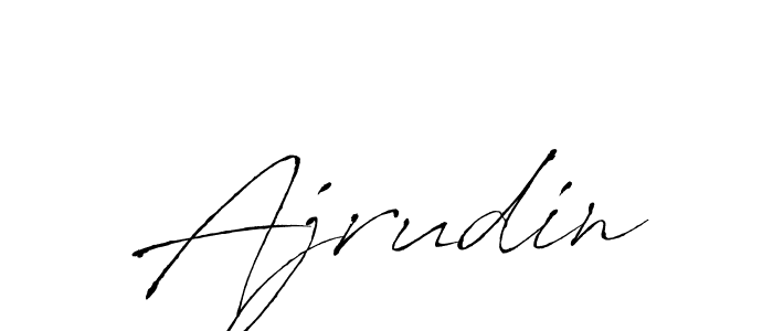 Create a beautiful signature design for name Ajrudin. With this signature (Antro_Vectra) fonts, you can make a handwritten signature for free. Ajrudin signature style 6 images and pictures png