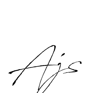 Ajs stylish signature style. Best Handwritten Sign (Antro_Vectra) for my name. Handwritten Signature Collection Ideas for my name Ajs. Ajs signature style 6 images and pictures png