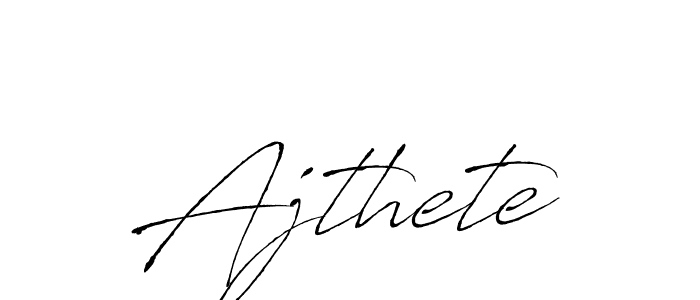 Make a beautiful signature design for name Ajthete. With this signature (Antro_Vectra) style, you can create a handwritten signature for free. Ajthete signature style 6 images and pictures png