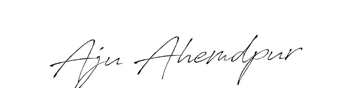 How to make Aju Ahemdpur signature? Antro_Vectra is a professional autograph style. Create handwritten signature for Aju Ahemdpur name. Aju Ahemdpur signature style 6 images and pictures png