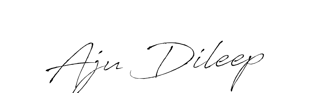 How to make Aju Dileep name signature. Use Antro_Vectra style for creating short signs online. This is the latest handwritten sign. Aju Dileep signature style 6 images and pictures png