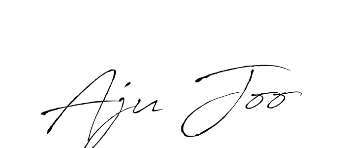 How to make Aju Joo signature? Antro_Vectra is a professional autograph style. Create handwritten signature for Aju Joo name. Aju Joo signature style 6 images and pictures png