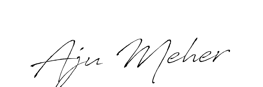 You can use this online signature creator to create a handwritten signature for the name Aju Meher. This is the best online autograph maker. Aju Meher signature style 6 images and pictures png