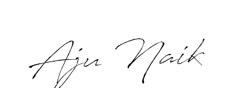 How to make Aju Naik name signature. Use Antro_Vectra style for creating short signs online. This is the latest handwritten sign. Aju Naik signature style 6 images and pictures png