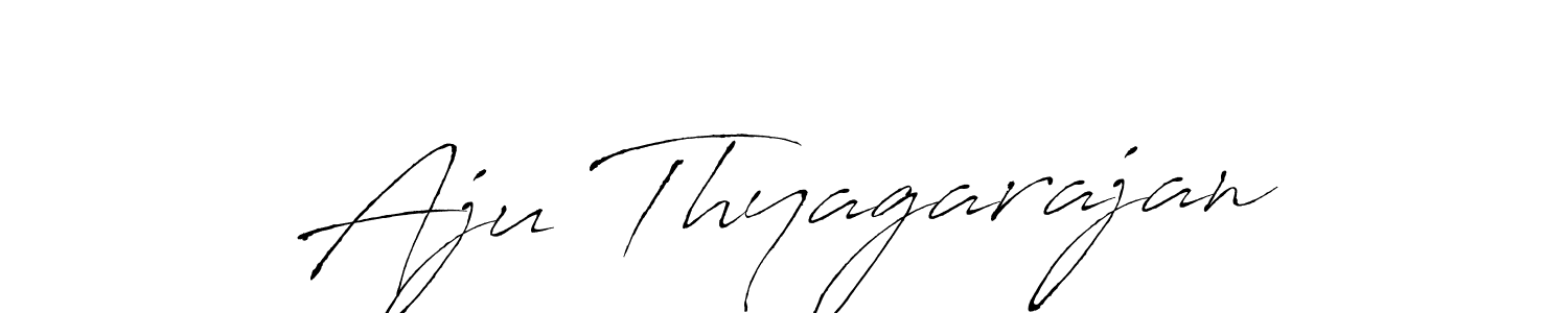 Aju Thyagarajan stylish signature style. Best Handwritten Sign (Antro_Vectra) for my name. Handwritten Signature Collection Ideas for my name Aju Thyagarajan. Aju Thyagarajan signature style 6 images and pictures png