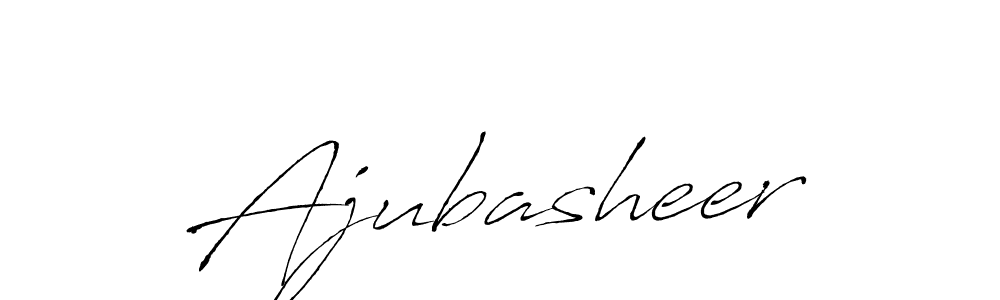 Make a beautiful signature design for name Ajubasheer. With this signature (Antro_Vectra) style, you can create a handwritten signature for free. Ajubasheer signature style 6 images and pictures png