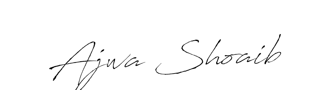 You should practise on your own different ways (Antro_Vectra) to write your name (Ajwa Shoaib) in signature. don't let someone else do it for you. Ajwa Shoaib signature style 6 images and pictures png