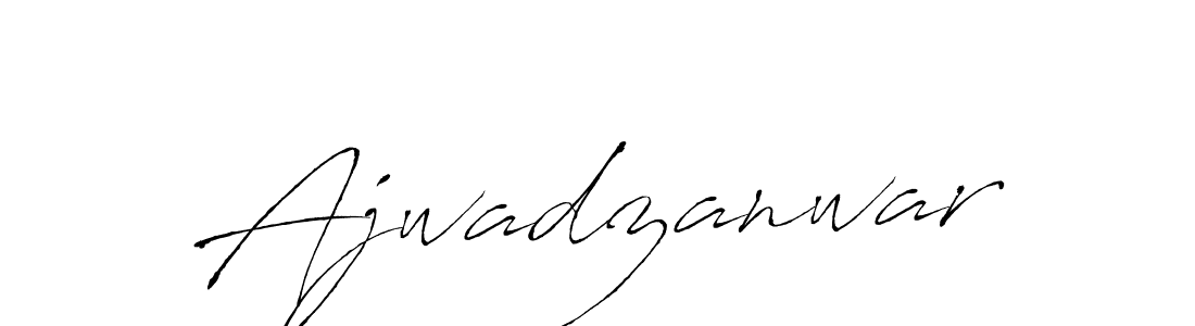Create a beautiful signature design for name Ajwadzanwar. With this signature (Antro_Vectra) fonts, you can make a handwritten signature for free. Ajwadzanwar signature style 6 images and pictures png