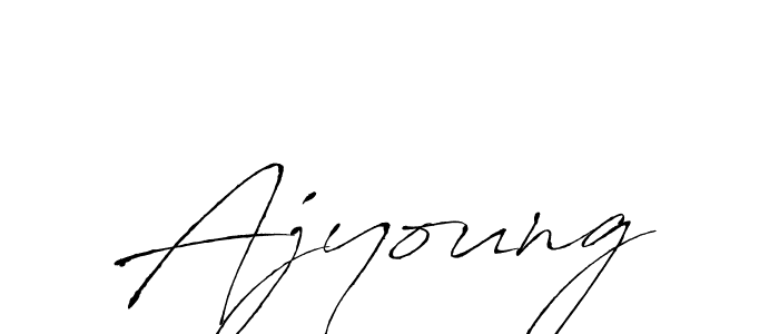 Design your own signature with our free online signature maker. With this signature software, you can create a handwritten (Antro_Vectra) signature for name Ajyoung. Ajyoung signature style 6 images and pictures png