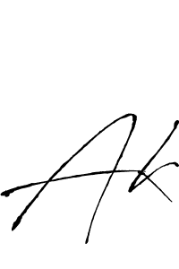 You should practise on your own different ways (Antro_Vectra) to write your name (Ak) in signature. don't let someone else do it for you. Ak signature style 6 images and pictures png