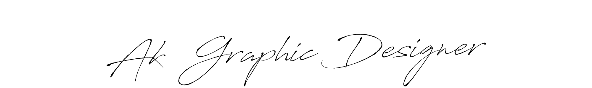 Also You can easily find your signature by using the search form. We will create Ak  Graphic Designer name handwritten signature images for you free of cost using Antro_Vectra sign style. Ak  Graphic Designer signature style 6 images and pictures png