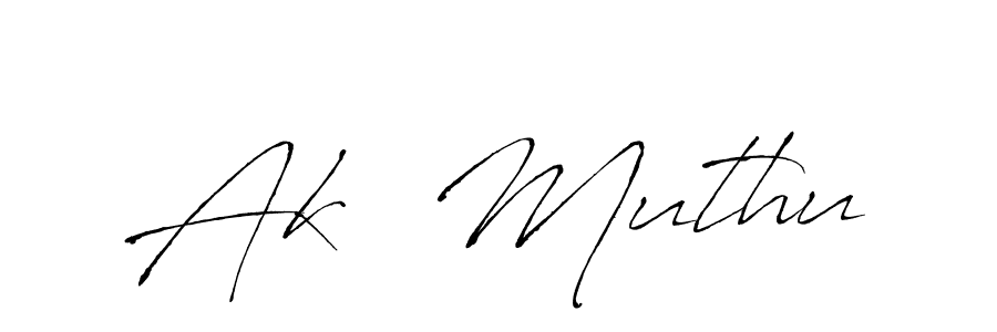 Ak  Muthu stylish signature style. Best Handwritten Sign (Antro_Vectra) for my name. Handwritten Signature Collection Ideas for my name Ak  Muthu. Ak  Muthu signature style 6 images and pictures png