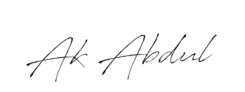 Ak Abdul stylish signature style. Best Handwritten Sign (Antro_Vectra) for my name. Handwritten Signature Collection Ideas for my name Ak Abdul. Ak Abdul signature style 6 images and pictures png