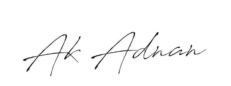 How to make Ak Adnan signature? Antro_Vectra is a professional autograph style. Create handwritten signature for Ak Adnan name. Ak Adnan signature style 6 images and pictures png