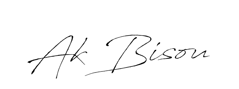 Create a beautiful signature design for name Ak Bisou. With this signature (Antro_Vectra) fonts, you can make a handwritten signature for free. Ak Bisou signature style 6 images and pictures png